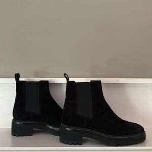 Tory Burch lug sole suede bootie